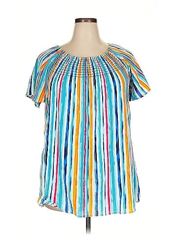 Woman Within Short Sleeve Blouse (view 1)