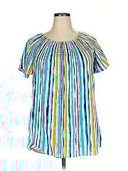 Woman Within Short Sleeve Blouse