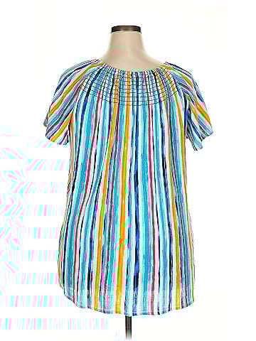Woman Within Short Sleeve Blouse (view 2)