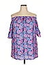 Simply Southern Blue Short Sleeve Blouse Size XXL - photo 1