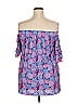 Simply Southern Blue Short Sleeve Blouse Size XXL - photo 2