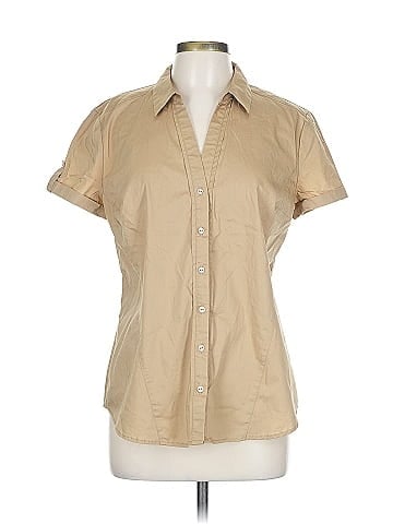 7th Avenue Design Studio New York & Company Short Sleeve Button-Down Shirt (view 1)