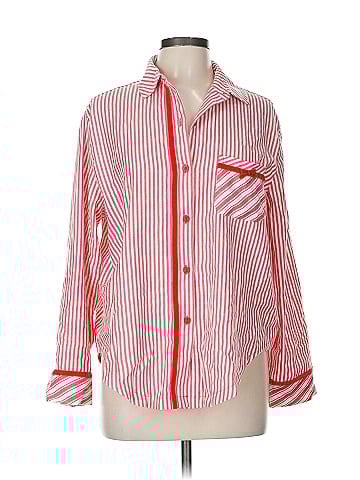 Victoria's Secret Pink Long Sleeve Button-Down Shirt (view 1)