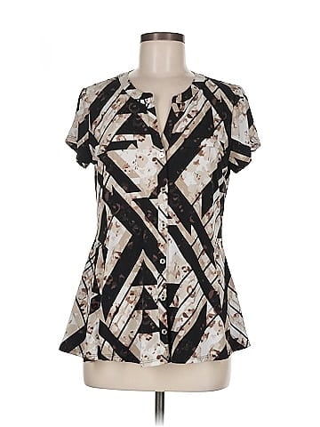 Dana Buchman Short Sleeve Blouse (view 1)
