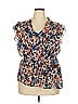 Elle 100% Polyester Blue Sleeveless Blouse Size 2X - photo 1