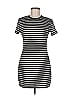 FancyQube Stripes Black Casual Dress Size M - photo 1