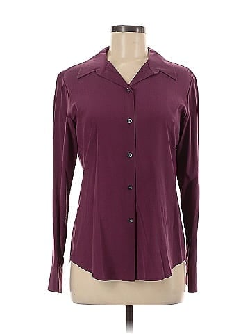 Alfani Long Sleeve Silk Top (view 1)