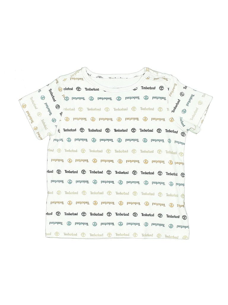 Pre-owned Timberland Babies' Short Sleeve T-shirt In White