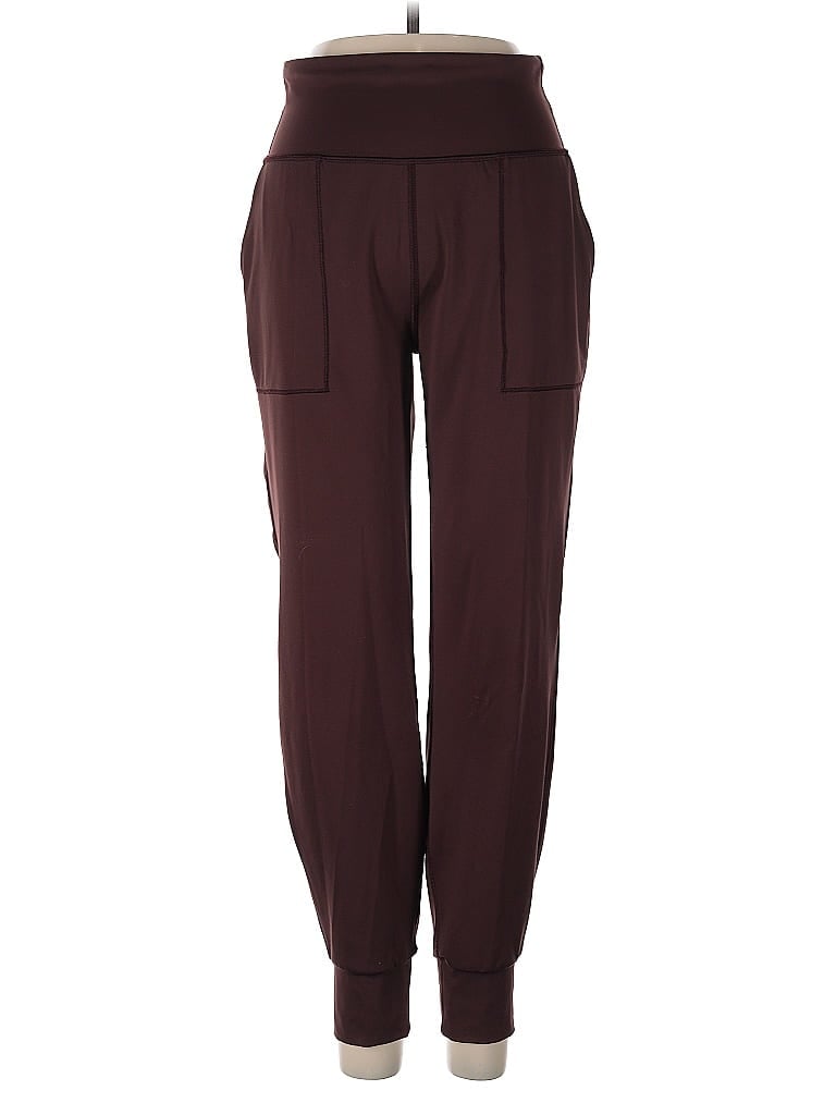 Pre-owned Gap Fit Track Pants In Burgundy