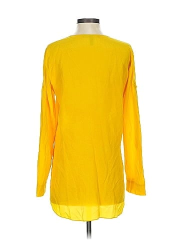 BCBGMAXAZRIA Long Sleeve Silk Top (view 2)