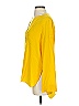 BCBGMAXAZRIA 100% Silk Yellow Long Sleeve Silk Top Size XXS - photo 5