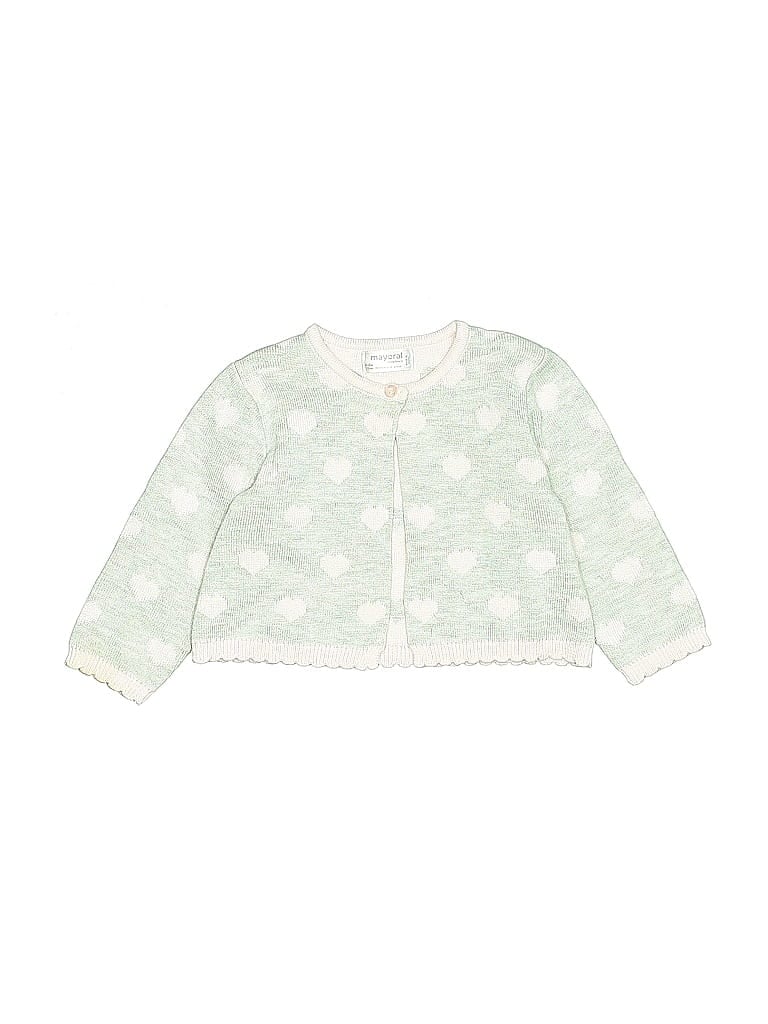 Pre-owned Mayoral Babies' Cardigan Sweater In Green