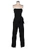Black Halo Solid Black Jumpsuit Size 4 - photo 1