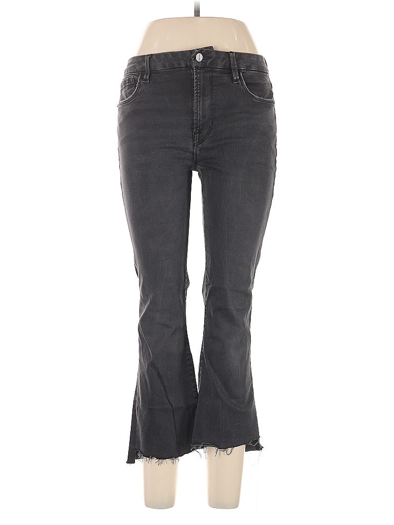 FRAME Denim Chevron-herringbone Gray Black Jeans Size 30 waist - photo 1