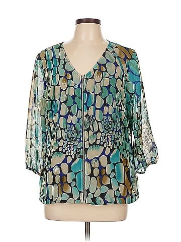Christopher & Banks 3/4 Sleeve Blouse (view 1)