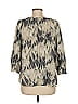 Robert Rodriguez 100% Silk Gray 3/4 Sleeve Silk Top Size 6 - photo 2