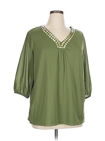 Sag Harbor 3/4 Sleeve Blouse (view 1)