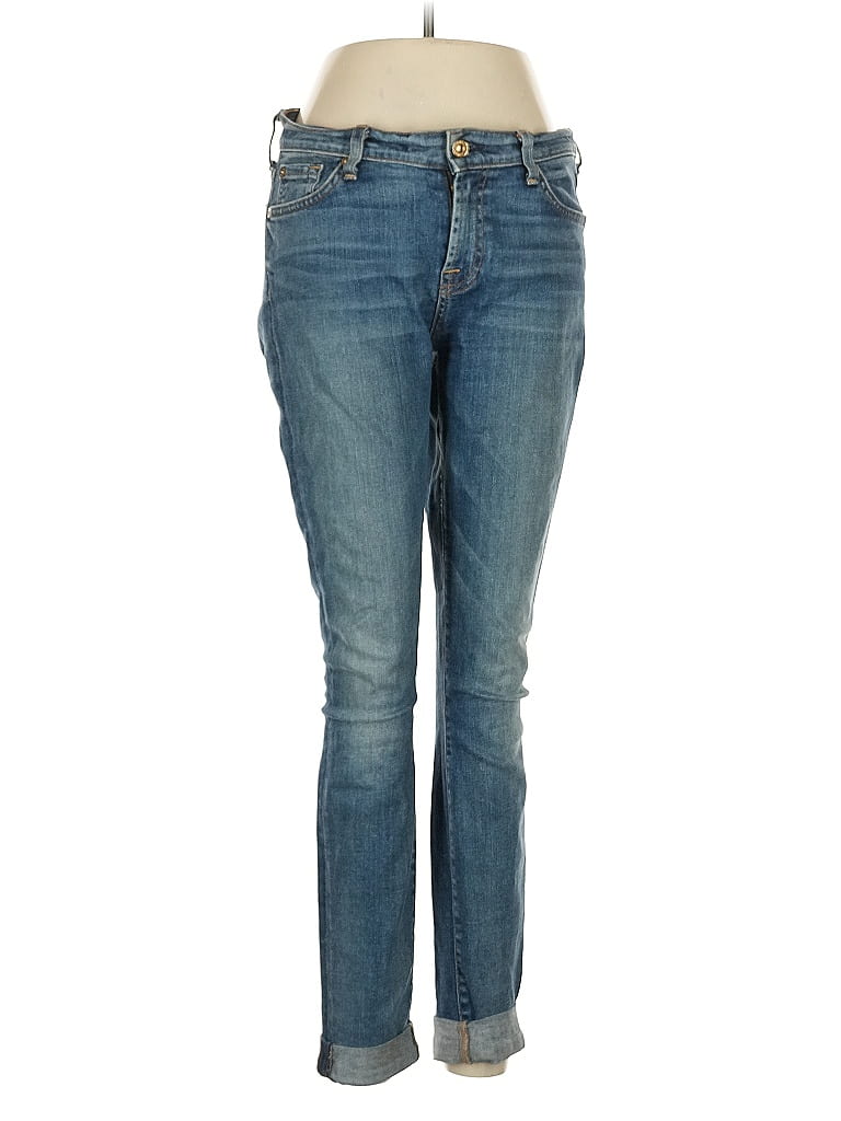 Pre-owned 7 For All Mankind Jeans In Blue