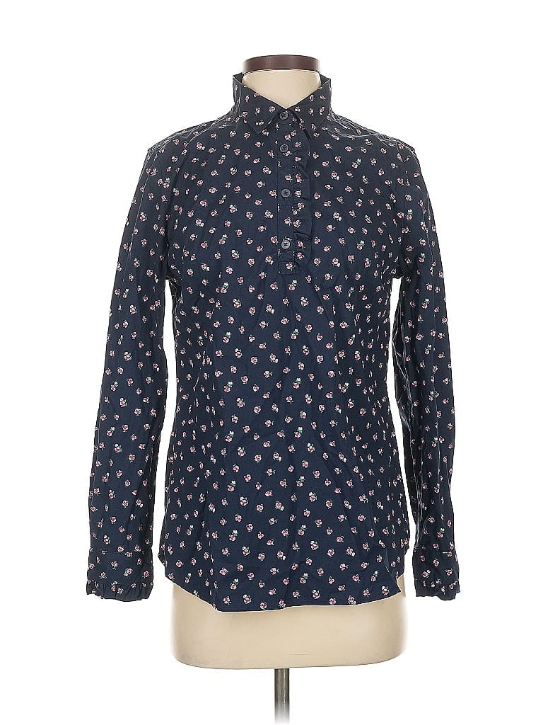 Click to view more detailed imagery on our partner's website Pre-owned Banana Republic Factory Store Long Sleeve Blouse In Blue