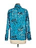 Chico's Design Print Teal Long Sleeve Button-Down Shirt Size M - photo 2