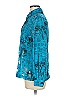 Chico's Design Print Teal Long Sleeve Button-Down Shirt Size M - photo 4