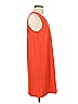 Everly 100% Polyester Solid Orange Casual Dress Size S - photo 3