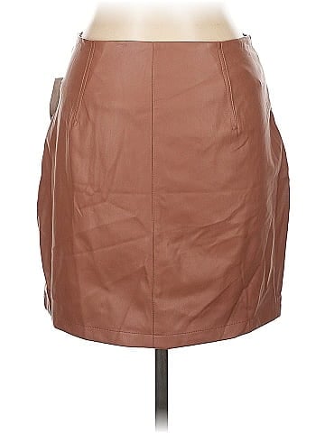Bar III Faux Leather Skirt (view 2)
