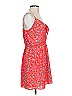 Everly 100% Polyester Paisley Red Casual Dress Size S - photo 3