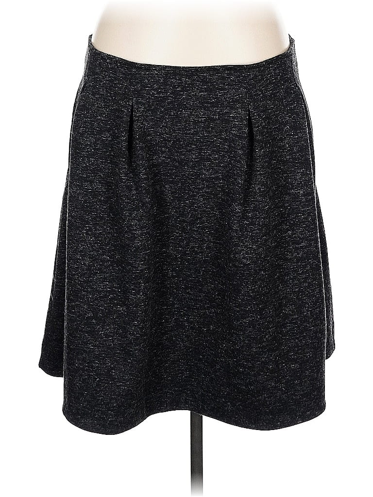 Pre-owned Lands' End Casual Skirt In Gray