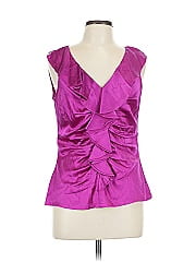 Cache Sleeveless Silk Top