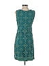 Hale Bob Paisley Teal Cocktail Dress Size S - photo 2