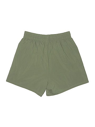 Gymshark 100% Polyester Solid Green Athletic Shorts Size XS