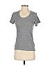 Monrow Solid Gray Short Sleeve T-Shirt Size XS - photo 1
