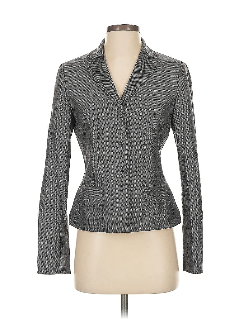 Pre-owned Elie Tahari Wool Blazer Jacket In Gray