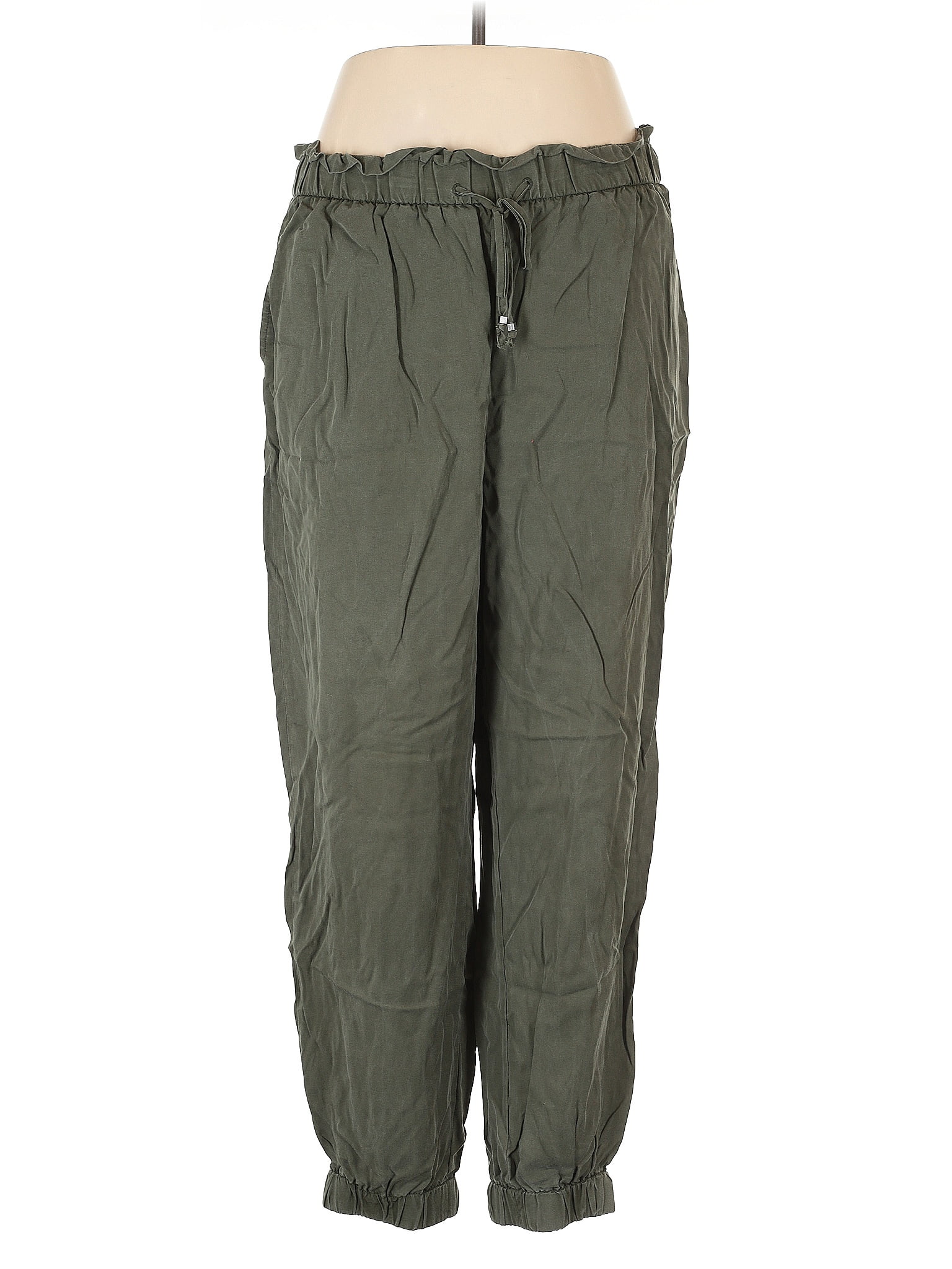 Banana Republic Factory Store 100% Lyocell Green Casual Pants Size XL