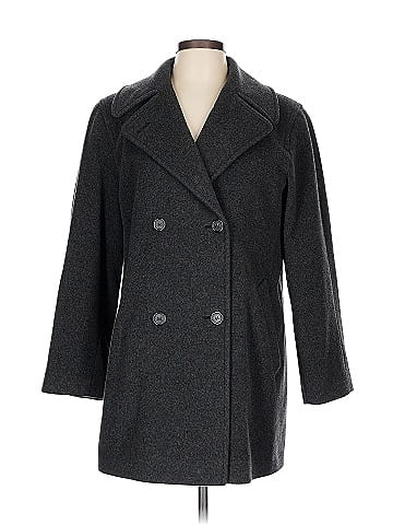 Larry Levine Wool Coat (view 1)