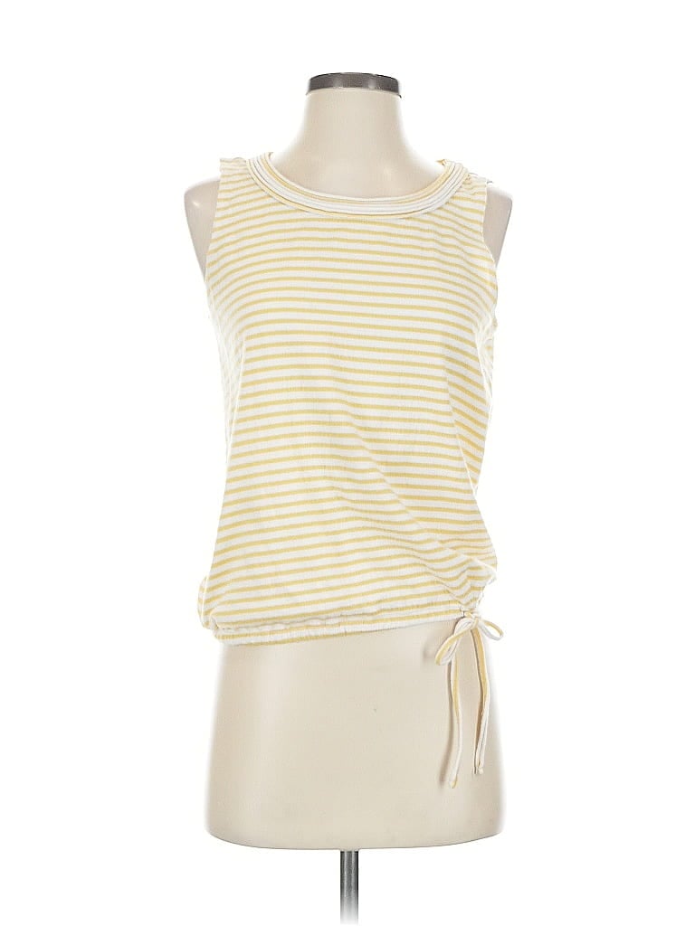 Pre-owned Max Studio Sleeveless T-shirt In Yellow
