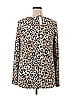Honeyme Animal Print Tan Long Sleeve T-Shirt Size XL - photo 2