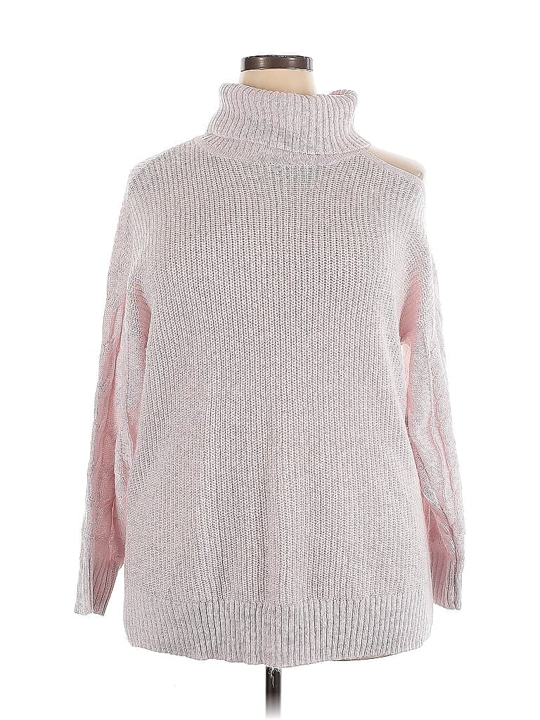 Pre-owned Torrid Turtleneck Sweater In Pink