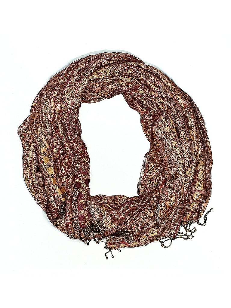 Pre-owned Unbranded Scarf In Brown