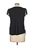 Lauren Conrad 100% Polyester Black Short Sleeve Top Size L - photo 2