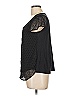 Lauren Conrad 100% Polyester Black Short Sleeve Top Size L - photo 4