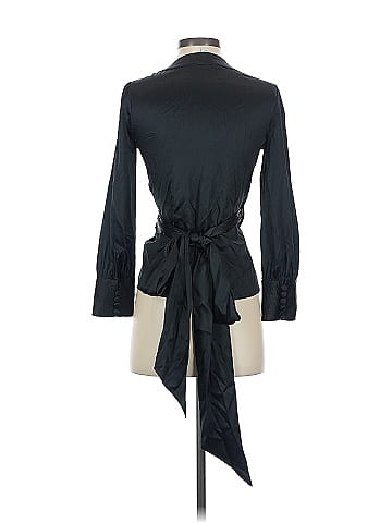 Diane von Furstenberg Long Sleeve Silk Top (view 2)