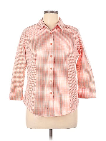 Jessica London 3/4 Sleeve Button-Down Shirt (view 1)