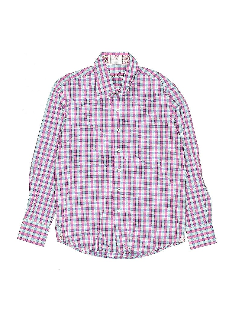 Robert Graham 100% Cotton Checkered-gingham Pink Long Sleeve Button-Down Shirt Size 8 - photo 1