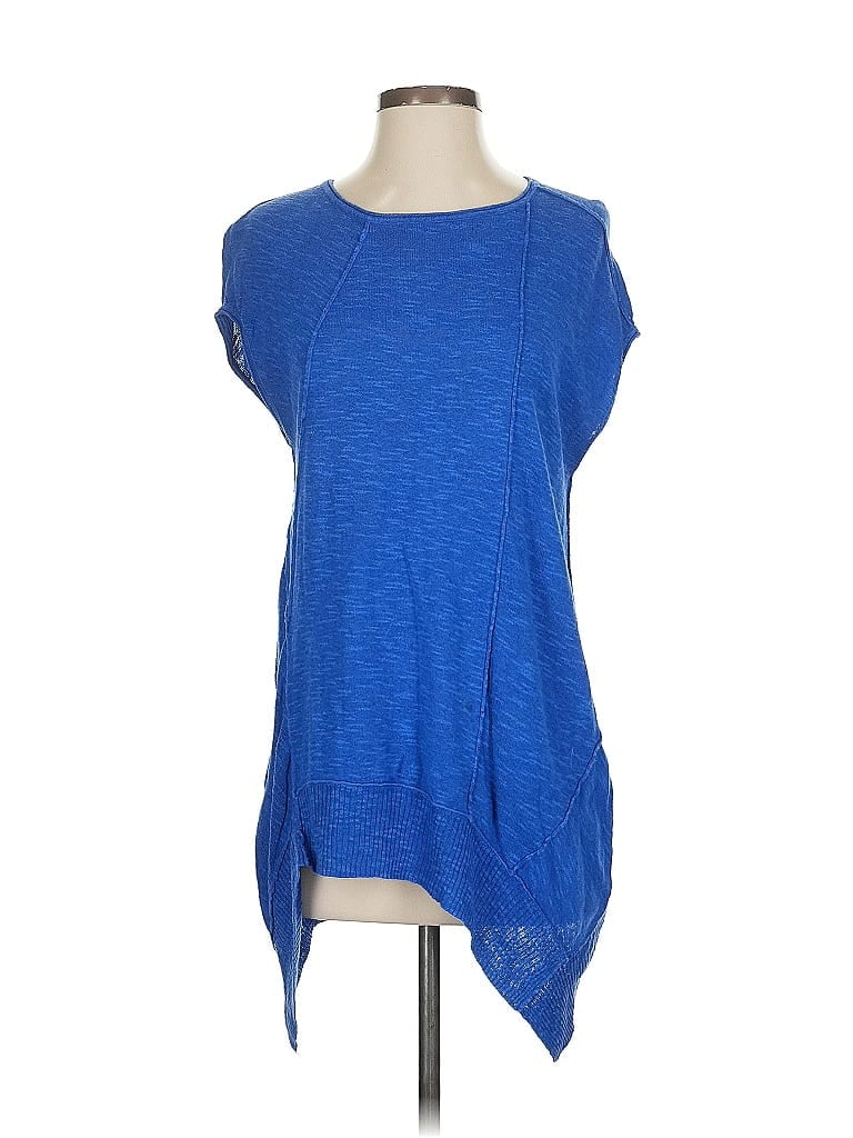 Pre-owned Eileen Fisher Sleeveless T-shirt In Blue