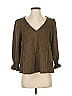 Tuckernuck Brown Long Sleeve Blouse Size S - photo 1