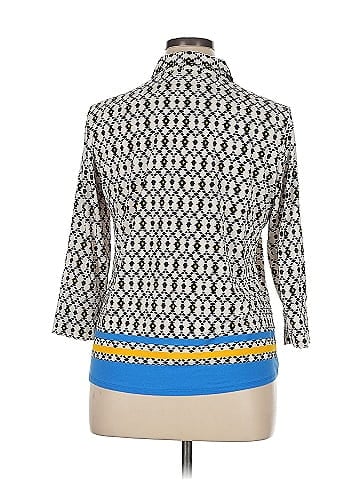J. McLaughlin 3/4 Sleeve Blouse (view 2)