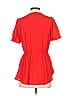Naven 100% Polyester Red Short Sleeve Blouse Size 0 - photo 2