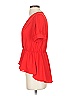 Naven 100% Polyester Red Short Sleeve Blouse Size 0 - photo 5